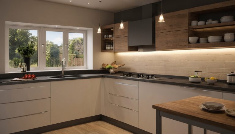 Practical visual for How much task light do country kitchen worktops require