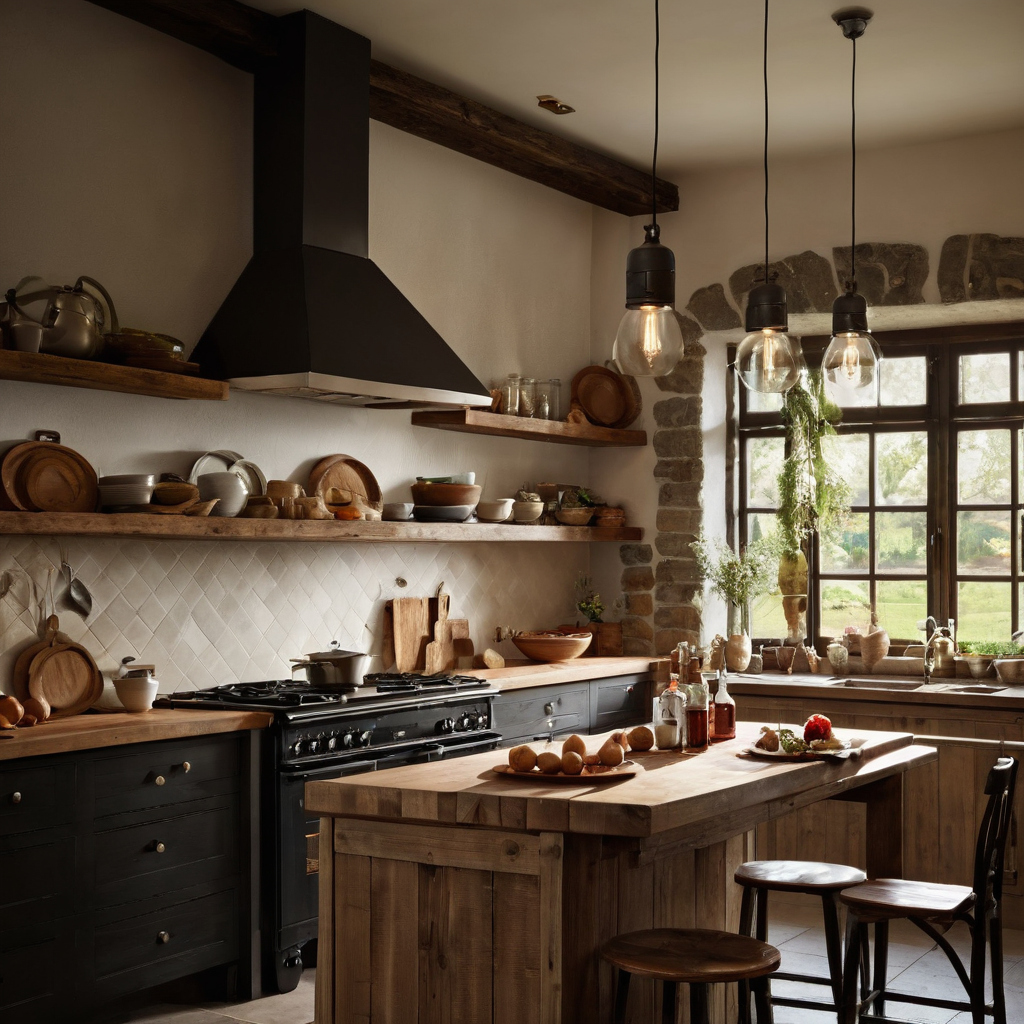 Warm materials change how bright a country kitchen appears editorial visual