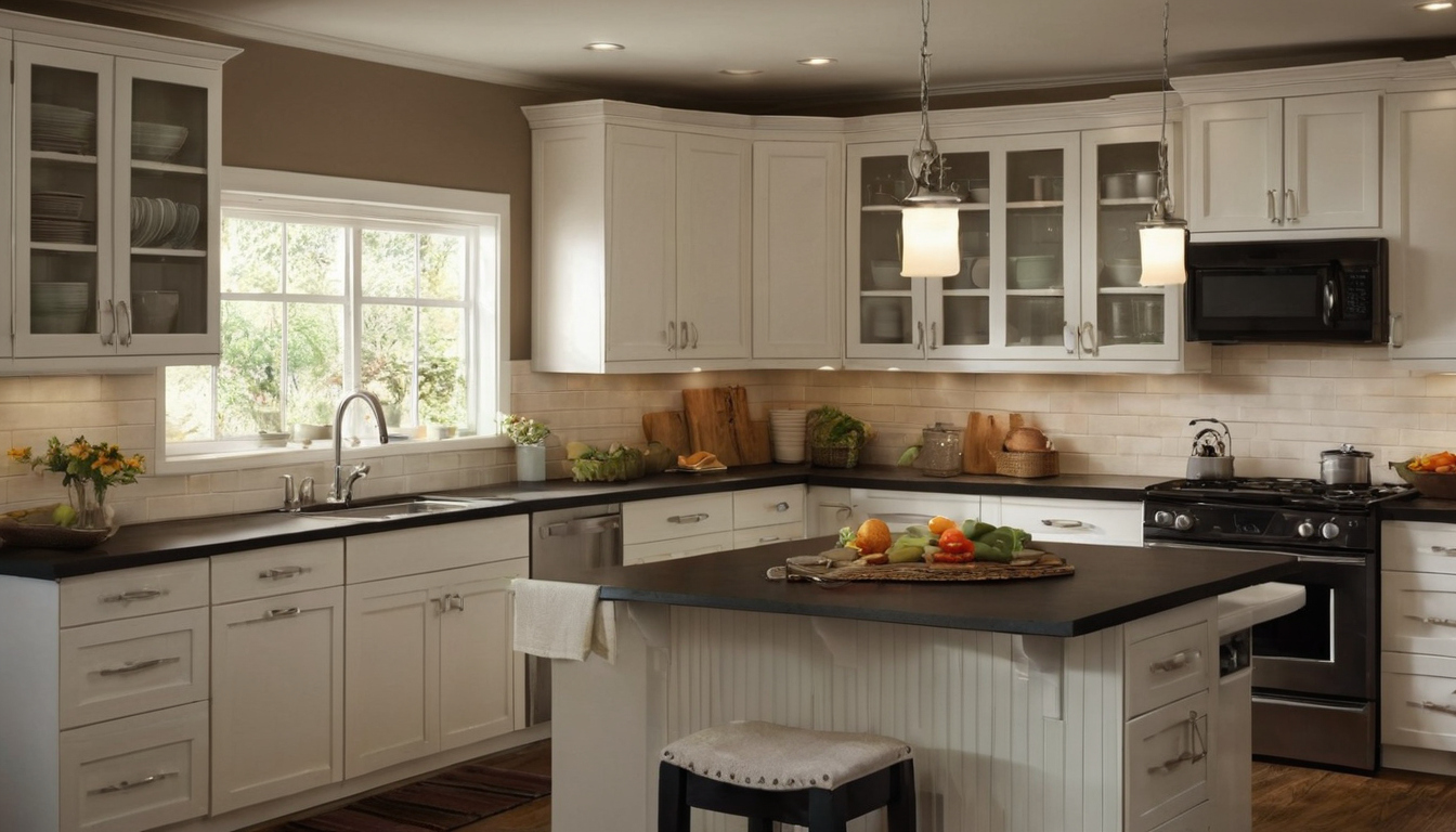 Kitchen lighting targets must separate work-surface light from cabinet-face brightness editorial visual